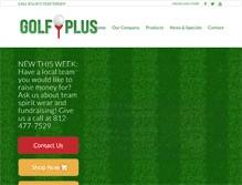 Tablet Screenshot of golfplusstores.com